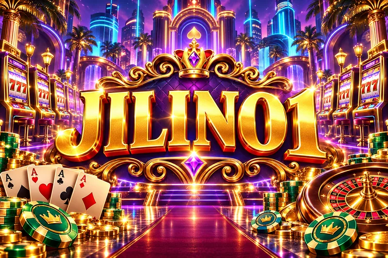 jilino1 brand artwork in a gold and jewel casino scene — original concept illustration